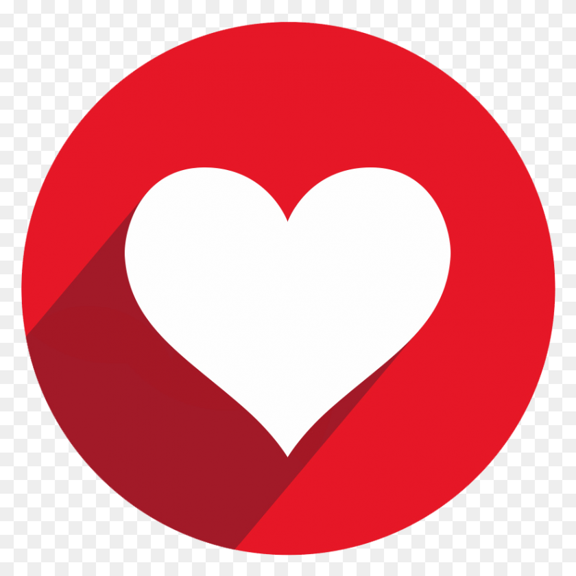 822x823 Descargar Png Corazón Símbolos De Facebook Iconos Imágenes Para Pin Youtube Círculo Logotipo, Almohada, Cojín, Texto Hd Png