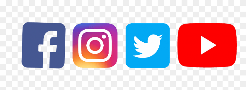 792x254 Descargar Png Facebook Instagram Twitter Youtube, Pájaro, Animal, Símbolo Hd Png