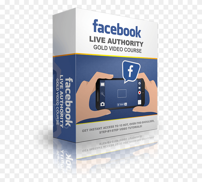 567x696 Facebook Live Authority Gold Video Course Facebook, Poster, Advertisement, Flyer HD PNG Download