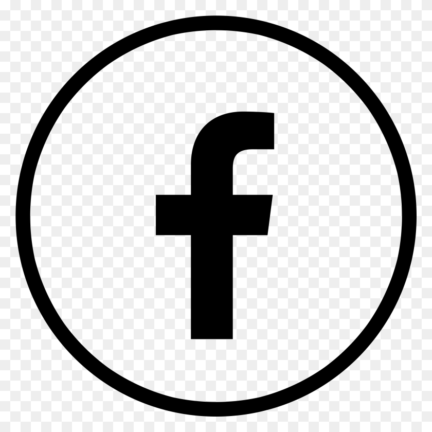 2201x2201 Facebook Logo Circle Black Transparent Social Media Icons Black White, Gray, World Of Warcraft HD PNG Download