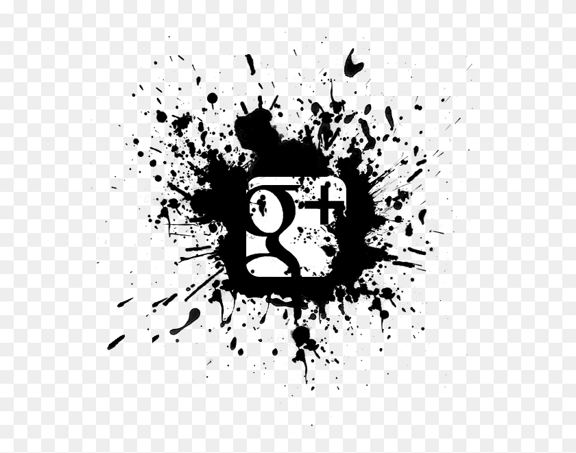 577x601 Facebook Twitter Youtube Googleplus Черная Краска Брызги, Этикетка, Текст, Логотип Hd Png Скачать