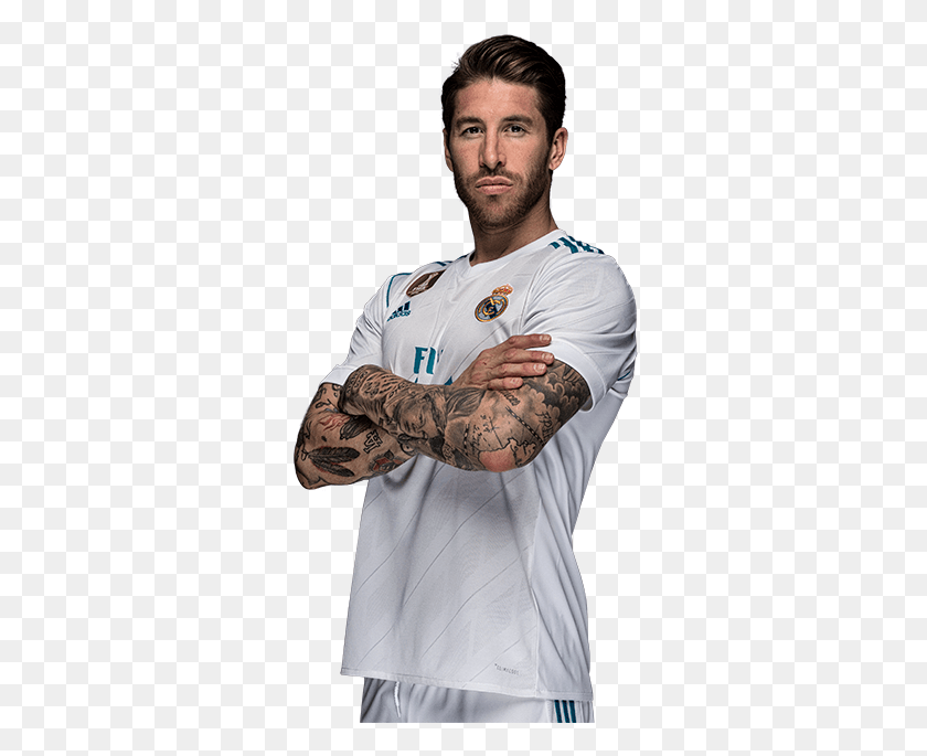 317x625 Facebooktwittergoogle Whatsapp Sergio Ramos Real Madrid 2018, Skin, Arm, Person HD PNG Download