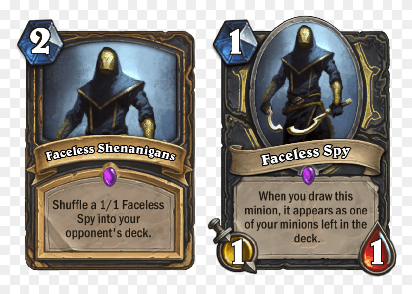 782x541 Faceless Spy Hearthstone Un Goro Cards, Person, Human, World Of Warcraft HD PNG Download