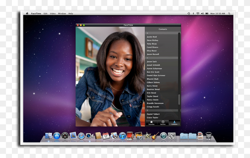 742x474 Facetime Facetime Mac, Person, Monitor, Screen HD PNG Download