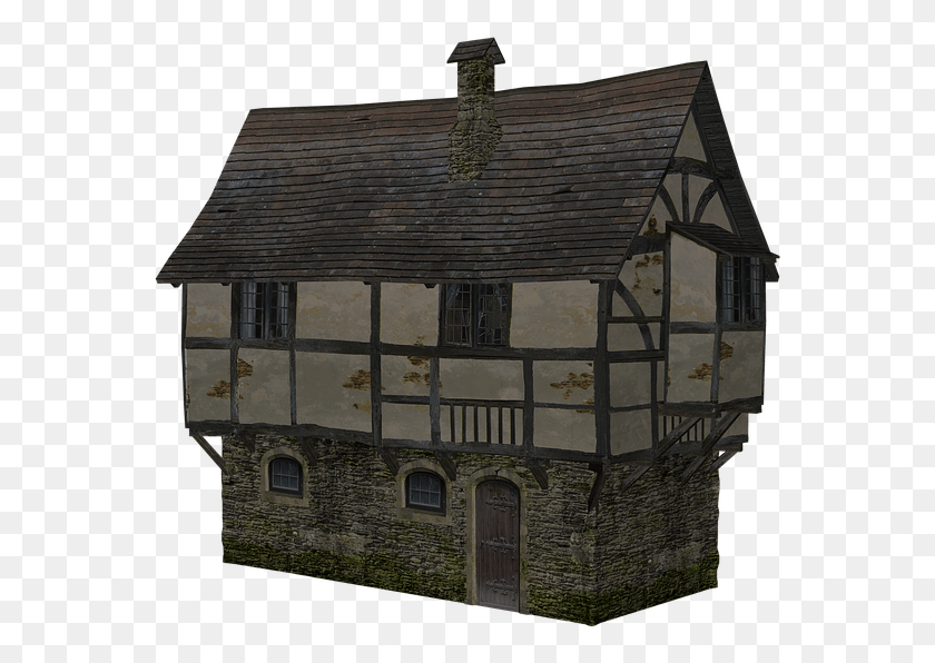 567x536 Fachwerkhuser Middle Ages Building Truss Houses Building, Nature, Outdoors, Countryside HD PNG Download