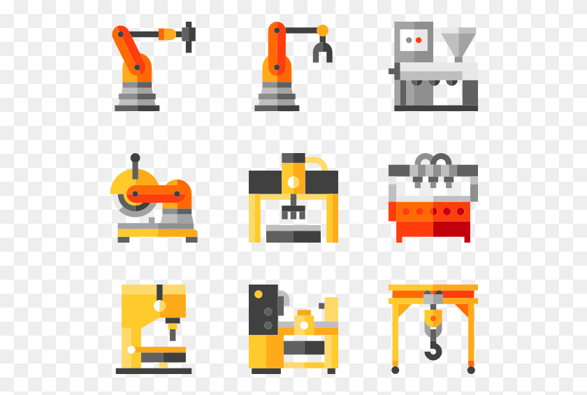 528x505 Factory Machine Photos Machine Icon, Text HD PNG Download