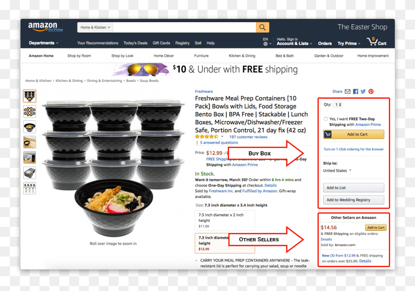 1301x885 Facts About The Amazon Buy Box Lunchbox, Bowl, Menu, Text HD PNG Download