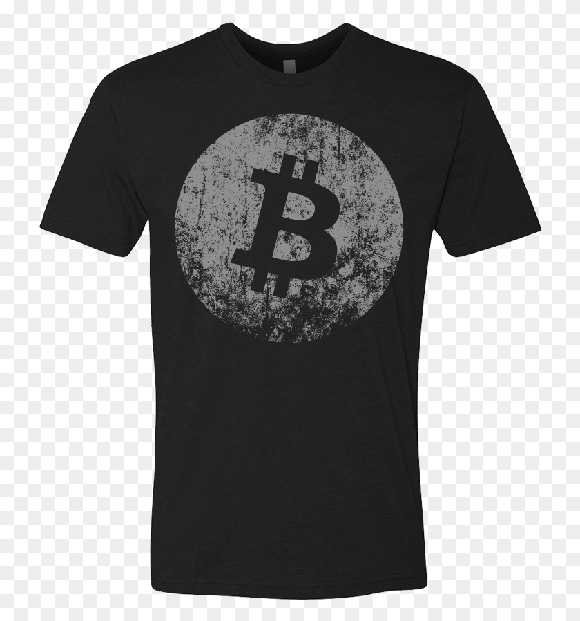 730x839 Faded Bitcoin Moon Illustration Tee Shirt, Clothing, Apparel, T-shirt HD PNG Download