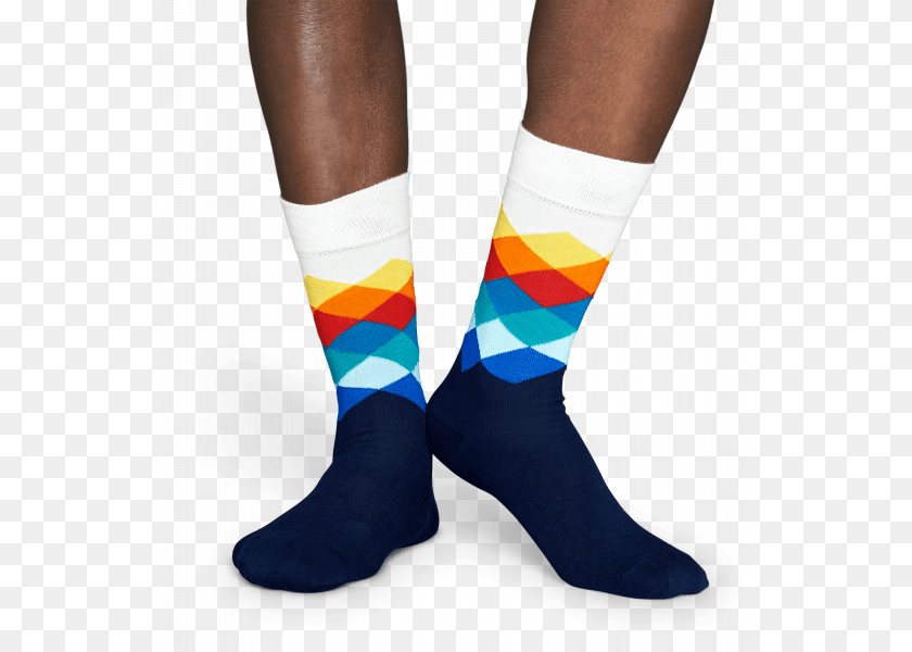 Faded Diamond Sock, Clothing, Hosiery Sticker PNG