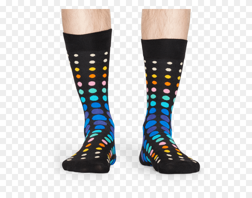 548x600 Faded Disco Dot Sock Sock, Clothing, Apparel, Footwear HD PNG Download