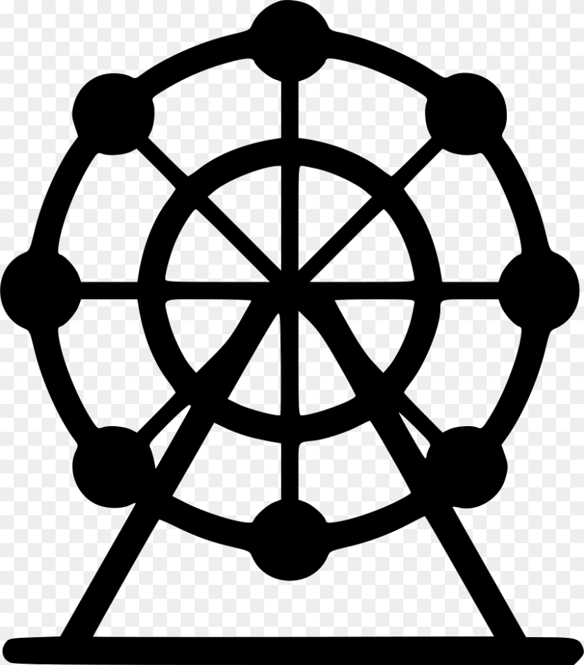 Fair Ii Ship Wheel Black And White, Chandelier, Lamp, Symbol Sticker PNG