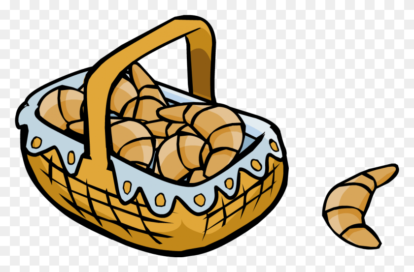 1104x699 Fairy Fables Croissant Basket Croissant Basket Clipart, Food, Bread, Shopping Basket HD PNG Download