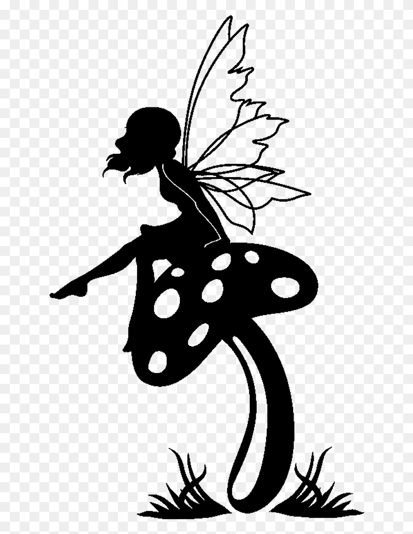 642x1025 Fairy Fairies Wings Silhouette Vinilos De Hada, Gray, World Of Warcraft HD PNG Download