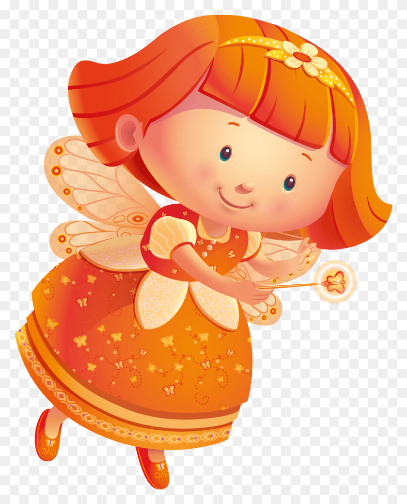 900x1130 Fairy Silhouette Clip Art At Getdrawings Animados Naranjas, Toy, Cupid, Animal HD PNG Download