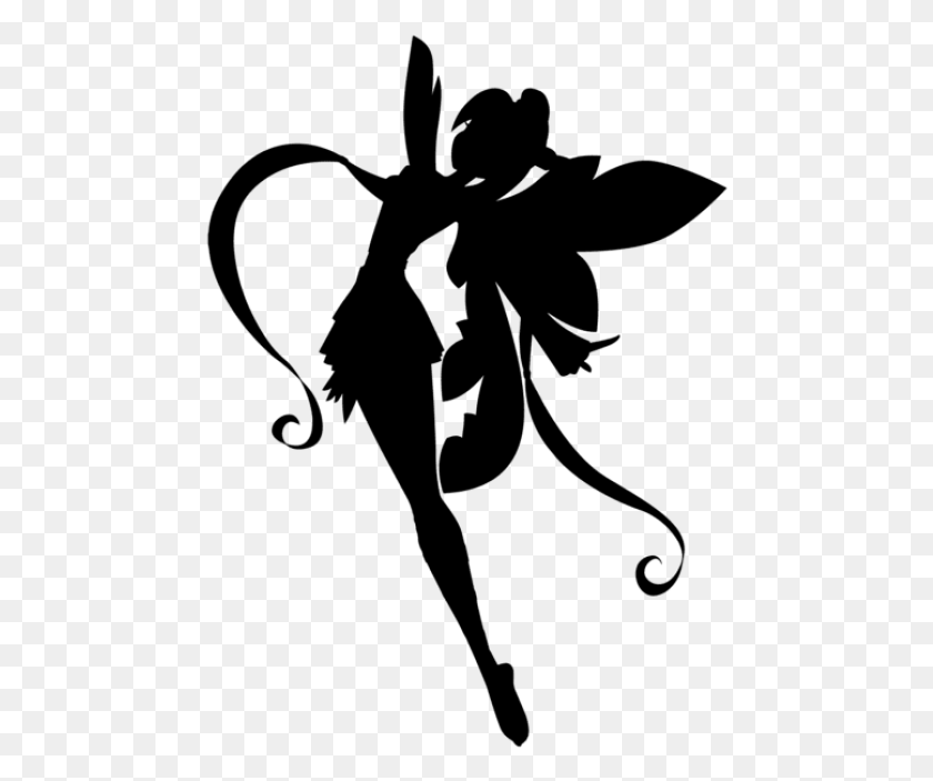 470x643 Fairy Silhouette Transparent Transparent Fairy Clipart, Gray, World Of Warcraft HD PNG Download