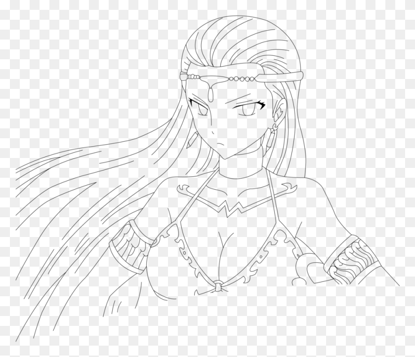 958x815 Fairy Tail Aquarius Line Line Art, Gray, World Of Warcraft HD PNG Download