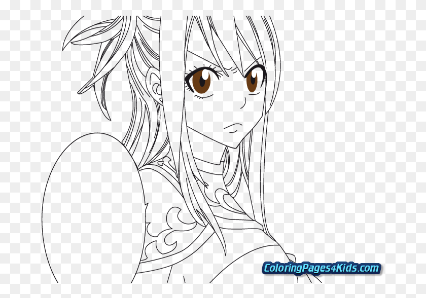 677x528 Fairy Tail Coloring Pages Anime Line Art, Pet, Animal, Black Cat HD PNG Download