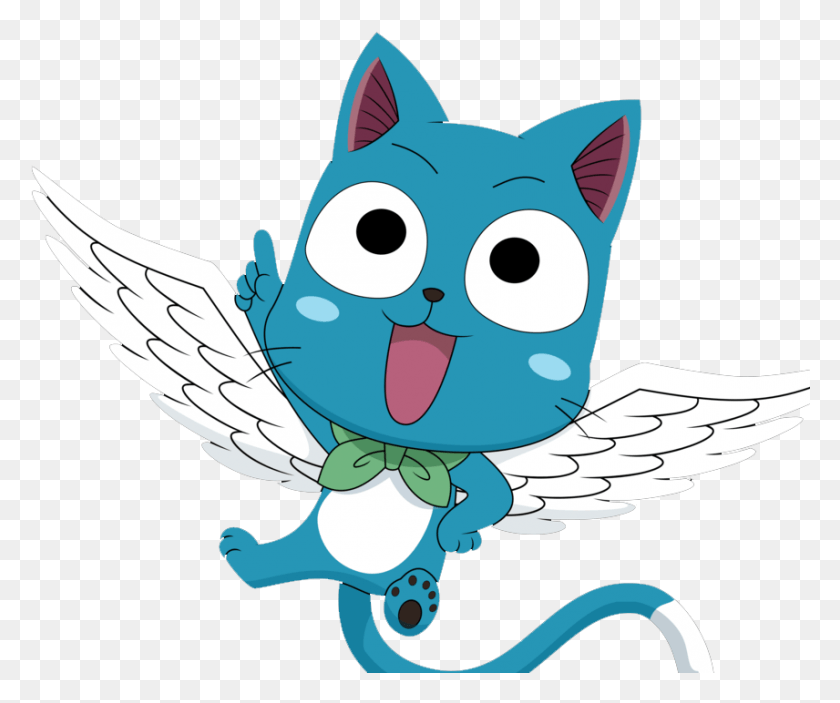 856x706 Fairy Tail Vector Happy Anime Fairy Tail, Outdoors, Cupid HD PNG Download