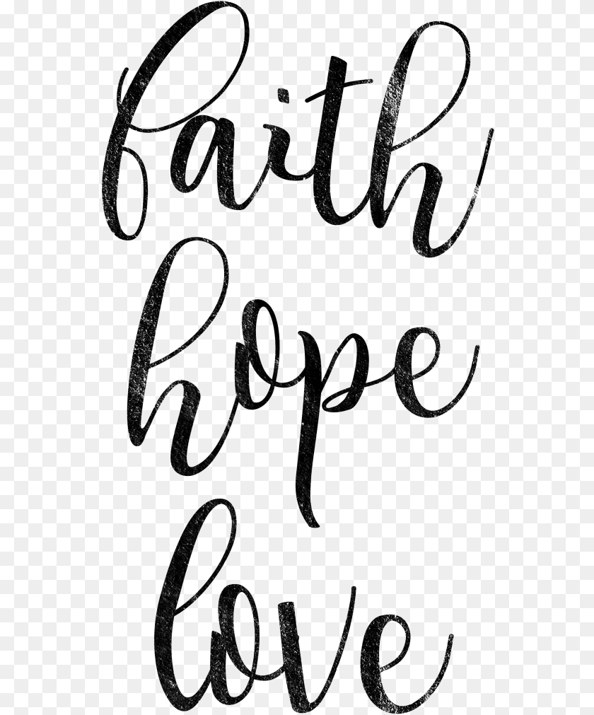 Faith Hope Love Calligraphy, Text, Handwriting PNG