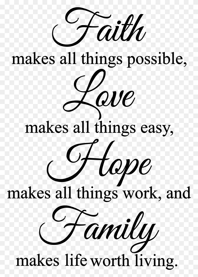 1310x1868 Faith Makes All Things Possible Wall Decal Religious Quotes, Gray, World Of Warcraft HD PNG Download