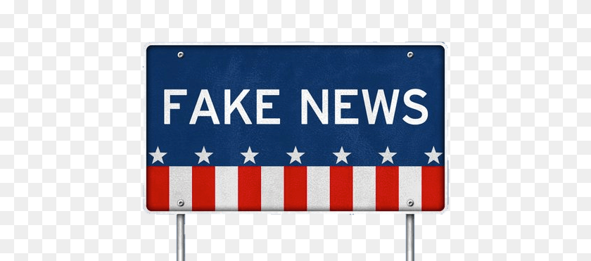 590x371 Fake News American Flag, Sign, Symbol Sticker PNG