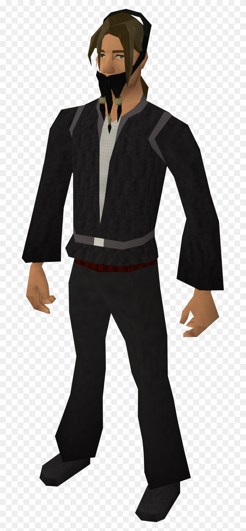 691x1749 Fake Pirate Beard Equipped Runescape Fake Beard, Clothing, Suit, Overcoat HD PNG Download