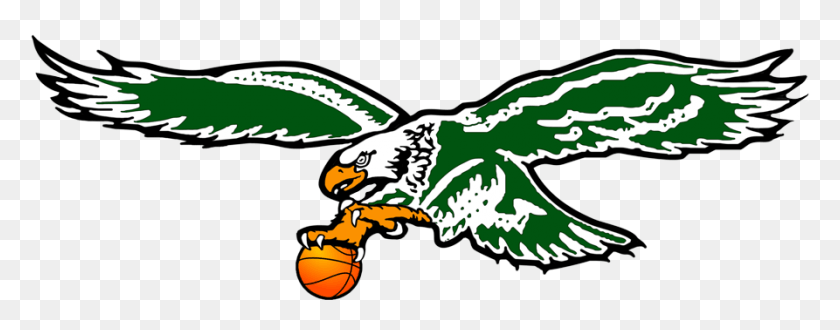 893x310 Falcon Free On Dumielauxepices Net Eagle With Basketball Logo, Animal, Dinosaur, Reptile HD PNG Download