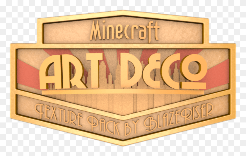 Falkers Art Deco Art Deco Minecraft, Word, Text, Label HD PNG Download
