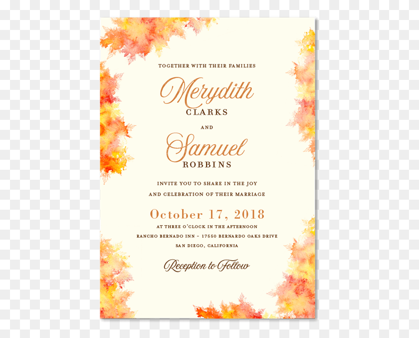 443x617 Fall Colors By Foreverfiances On Christmas Card, Poster, Advertisement, Flyer HD PNG Download