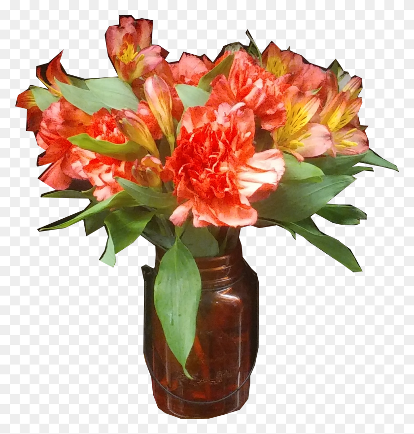 1471x1549 Fall Flowers In A Mason Jar, Plant, Flower, Blossom HD PNG Download