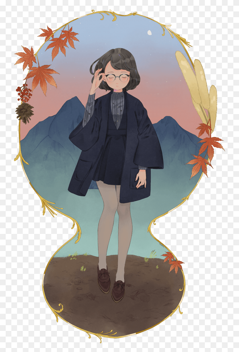 745x1174 Fall Illustration, Clothing, Apparel, Person HD PNG Download