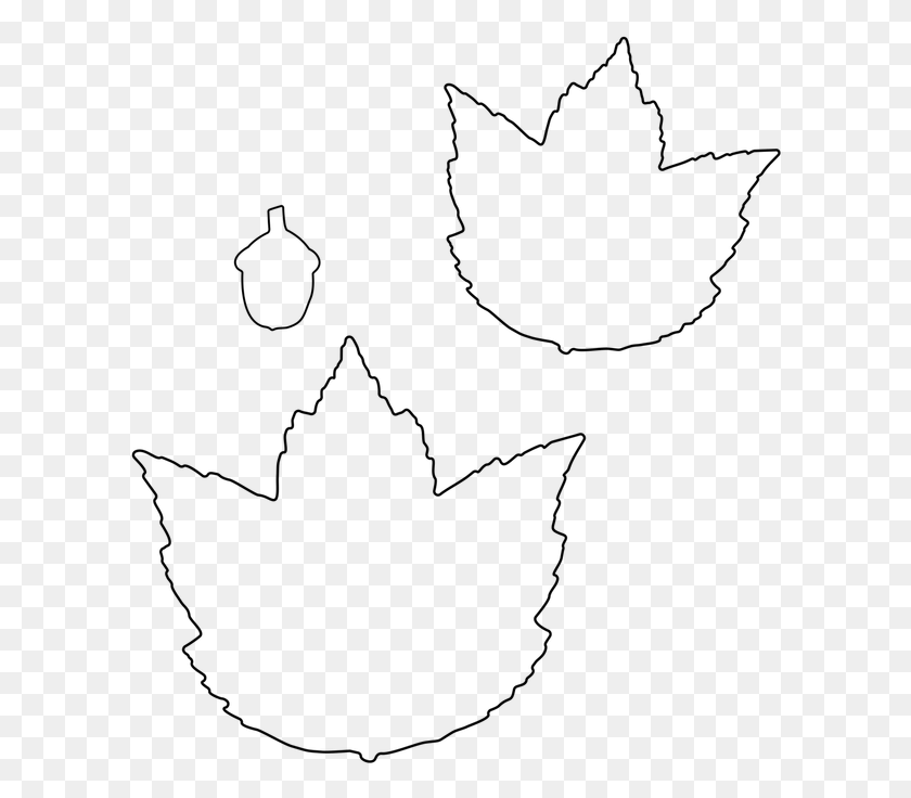 604x676 Fall Maple Leaf Die Outline Line Art, Gray, World Of Warcraft HD PNG Download