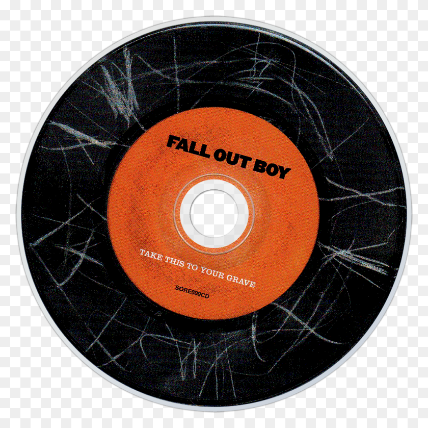 1000x1000 Fall Out Boy Take This To Your Grave Cd Disc Image Vintage Signs, Disk, Tape, Dvd HD PNG Download