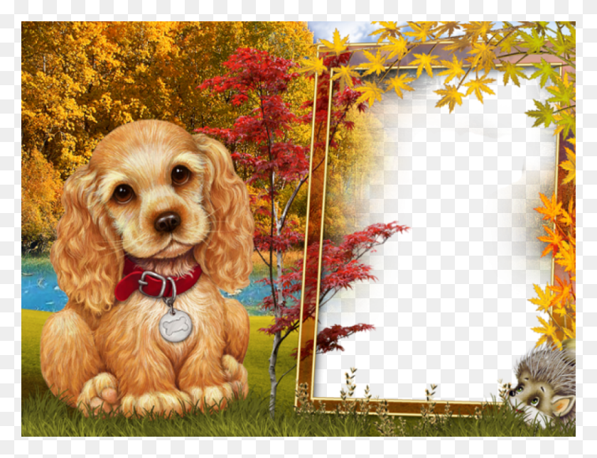 850x638 Fall Style Kids Transparenframe With Cute Puppy Poems In English Of Dogs, Dog, Pet, Canine HD PNG Download