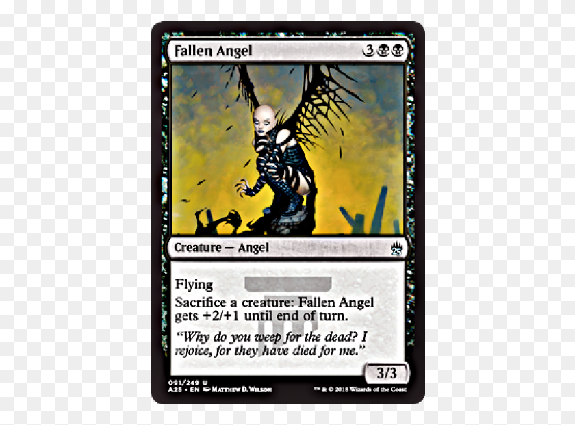 402x561 Fallen Angel Masters 25 English Foil Magic The Gathering, Person, Human, Book HD PNG Download