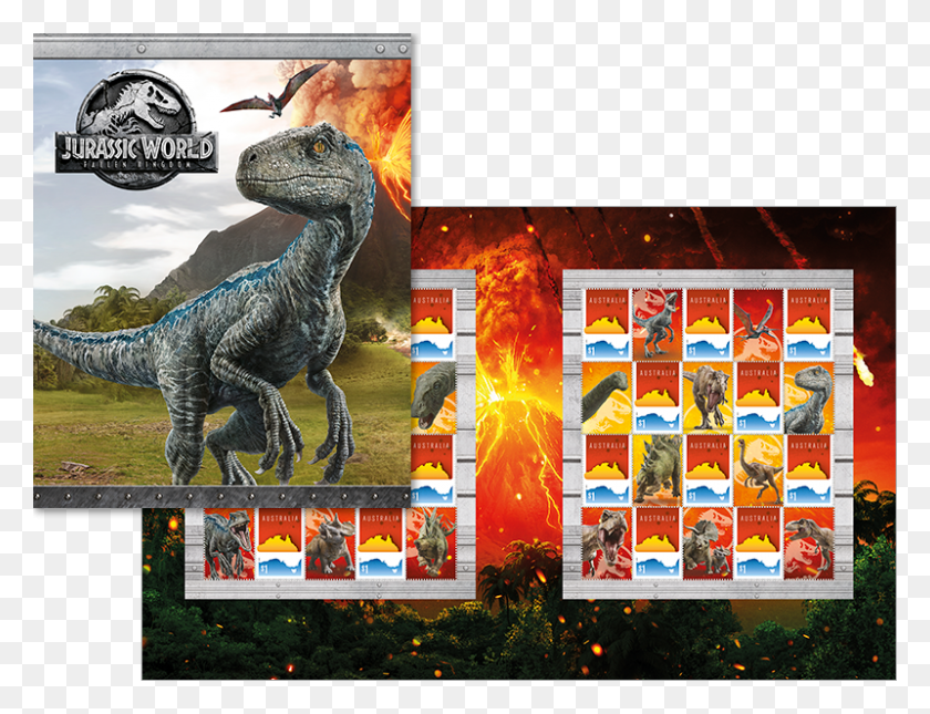800x600 Набор Марок Павшего Королевства, Динозавр, Рептилия, Животное Hd Png Скачать