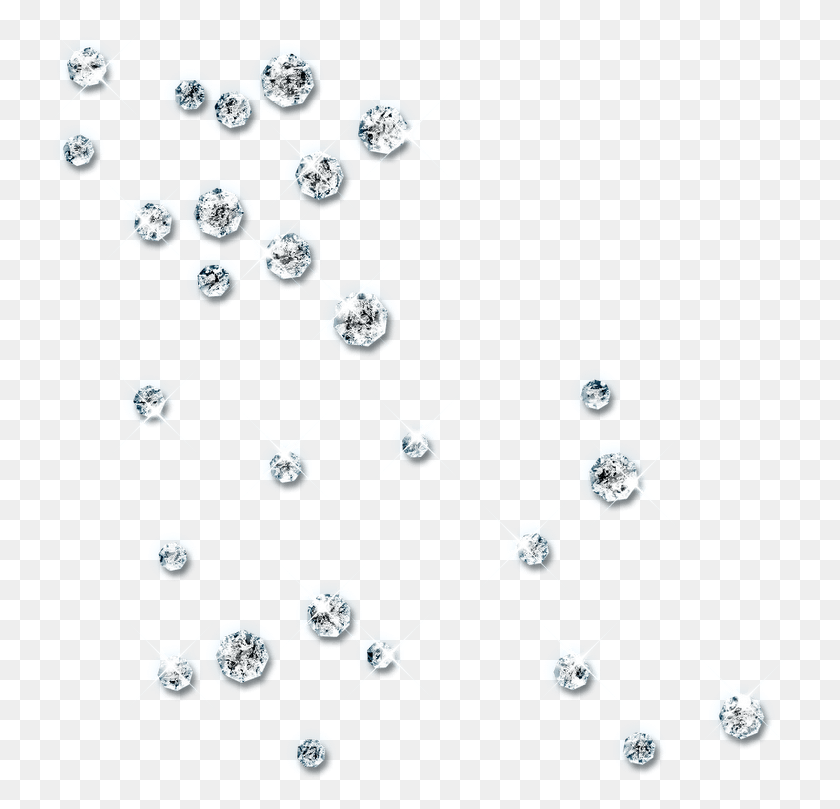737x749 Falling Diamonds Images Diamonds, Crystal, Snowflake, Network HD PNG Download