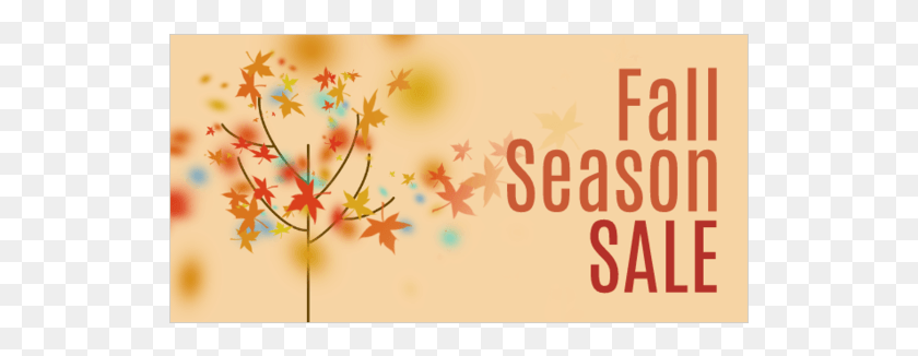 531x266 Falling Leaves Autumn Colors Fall Sale, Graphics, Floral Design HD PNG Download