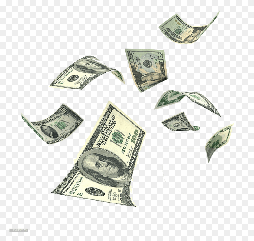1024x965 Falling Money Background Clipart, Dollar HD PNG Download