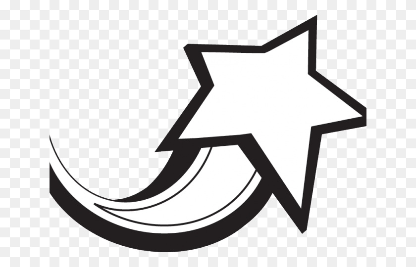 640x480 Falling Stars Clipart Outer Space White Shooting Star, Symbol, Star Symbol, Lamp HD PNG Download