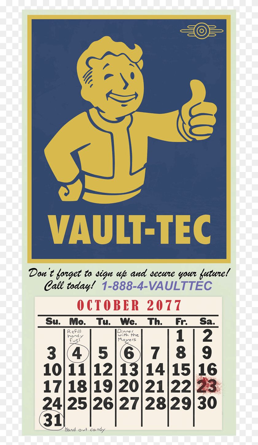 Fallout 4 Calendar, Poster, Advertisement, Flyer HD PNG Download