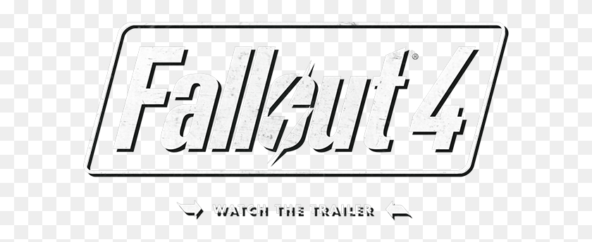 605x284 Fallout 4 Logo Fallout 4 Logo4 Transparent, Word, Text, Alphabet HD PNG Download
