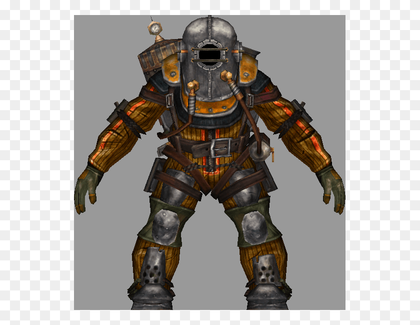 543x589 Fallout 4 Modding Capabilities And Possibilities Bioshock Big Daddy Rosie, Toy, Armor, Samurai HD PNG Download