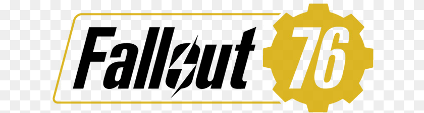 645x225 Fallout 76 Logo Fallout 76 Logo, Lighting Sticker PNG