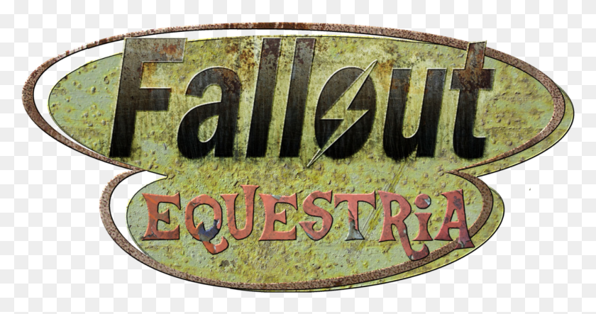 1258x619 Fallout Equestria Logo Safe Fallout New Vegas, Word, Текст, Ржавчина Png Скачать