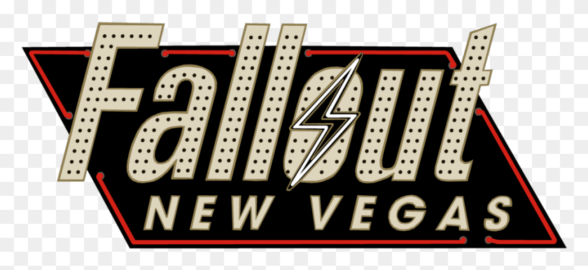 902x377 Descargar Png Fallout New Vegas Logo, Texto, Guitarra, Actividades De Ocio Hd Png