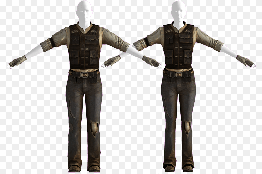 801x557 Fallout Nv Joshua Graham Armor, Vest, Clothing, Adult, Person Transparent PNG
