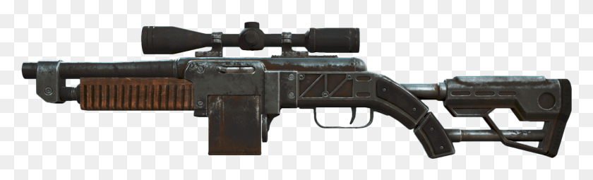 1875x470 Снайперская Винтовка Fallout, Пистолет, Оружие, Вооружение Hd Png Скачать