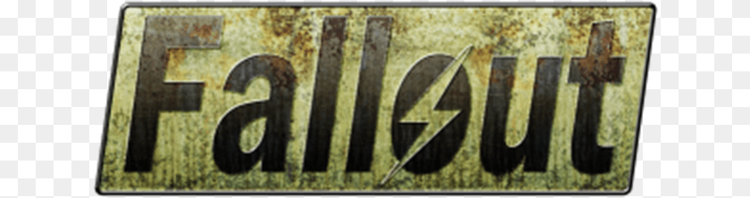 Fallout Sticker Fallout Logo, Vehicle, Transportation, License Plate, Text Transparent PNG