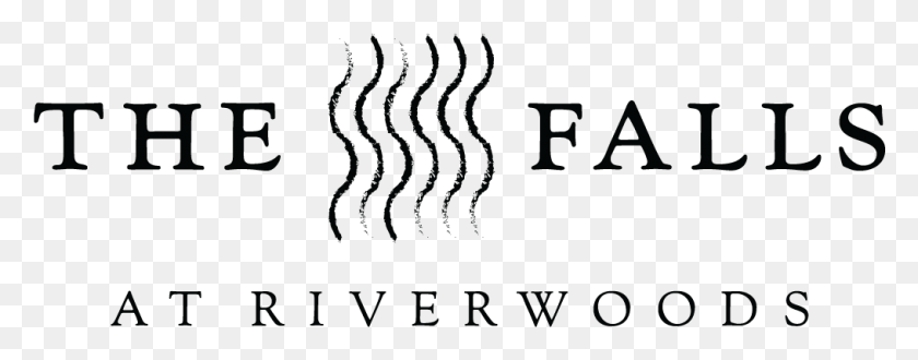 1015x352 Descargar Png Falls At Riverwoods Apartments Amp Townhomes Falls At Riverwoods, Texto, Símbolo, Logotipo Hd Png